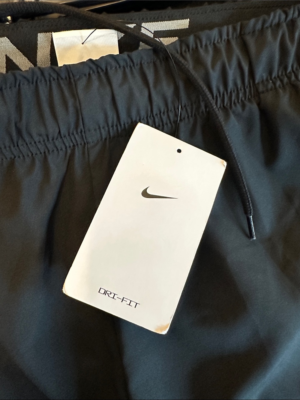 Nike Black Shorts with White Swoosh Athletic Performance XXL - Picture 8 of 8